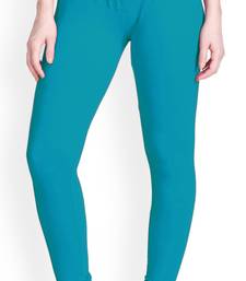  Lyra Aqua Blue Free Size Churidar Leggings