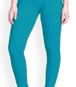  Lyra Aqua Blue Free Size Churidar Leggings