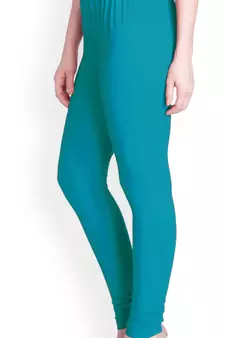  Lyra Aqua Blue Free Size Churidar Leggings
