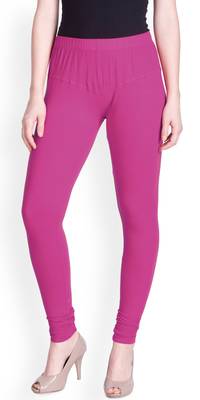  Lyra Candy Pink Free Size Churidar Leggings 1