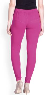  Lyra Candy Pink Free Size Churidar Leggings 4