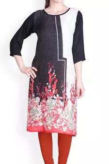  Lyra Redish Orange Free Size Churidar Leggings
