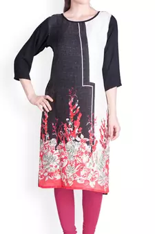  Lyra Pink Forst Free Size Churidar Leggings