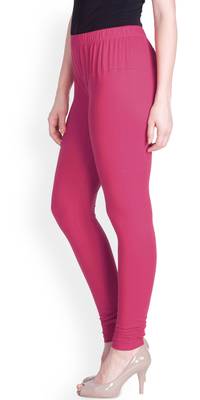  Lyra Pink Forst Free Size Churidar Leggings 3