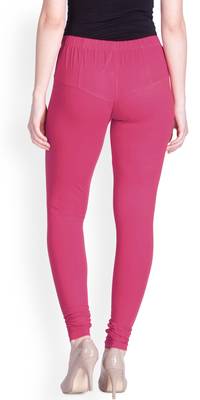  Lyra Pink Forst Free Size Churidar Leggings 4