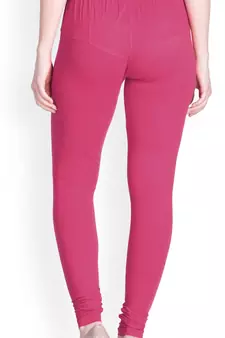  Lyra Pink Forst Free Size Churidar Leggings