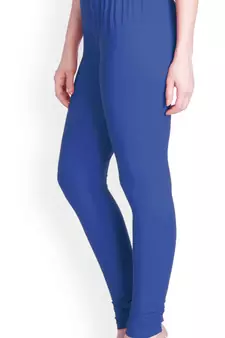  Lyra Cobal Blue Free Size Churidar Leggings