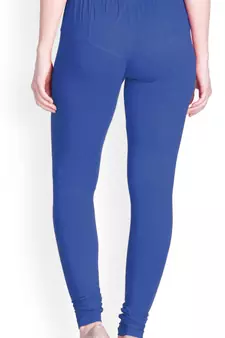  Lyra Cobal Blue Free Size Churidar Leggings