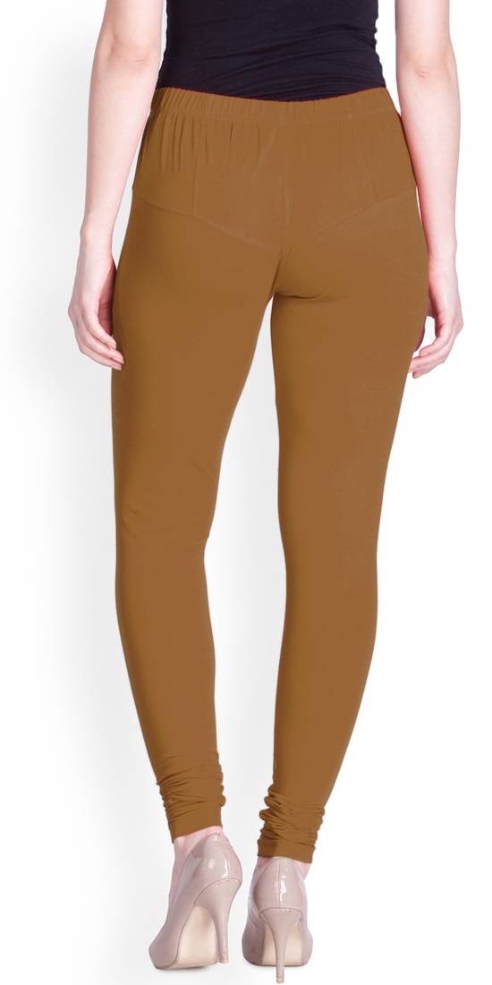  Lyra Tan Brown Free Size Churidar Leggings