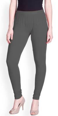  Lyra Smoke Grey Free Size Churidar Leggings 1