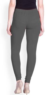  Lyra Smoke Grey Free Size Churidar Leggings 4