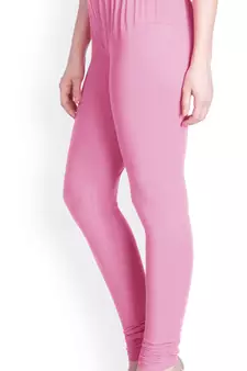  Lyra M. Peach Free Size Churidar Leggings