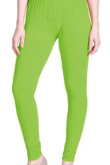  Lyra Light Green Free Size Churidar Leggings