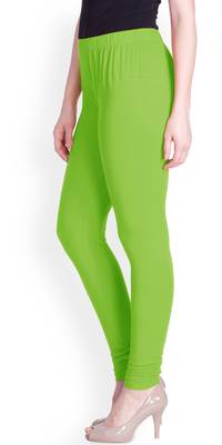  Lyra Light Green Free Size Churidar Leggings 3