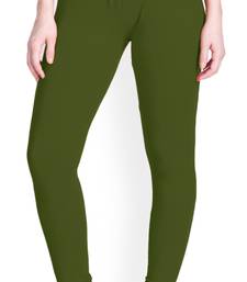  Lyra Army Green Free Size Churidar Leggings