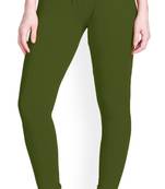  Lyra Army Green Free Size Churidar Leggings