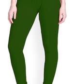  Lyra Basil Green Free Size Churidar Leggings