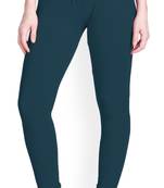  Lyra Pine Green Free Size Churidar Leggings