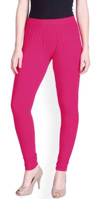  Lyra Rose Pink Free Size Churidar Leggings 1