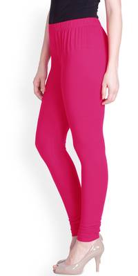  Lyra Rose Pink Free Size Churidar Leggings 3