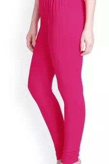  Lyra Rose Pink Free Size Churidar Leggings