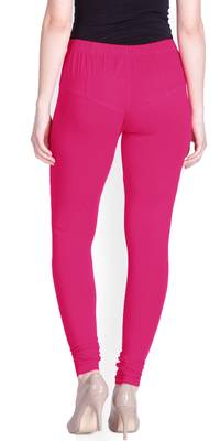  Lyra Rose Pink Free Size Churidar Leggings 4