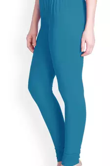  Lyra Tarkish Blue Free Size Churidar Leggings