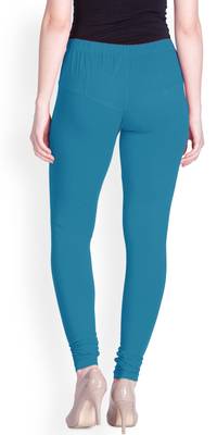  Lyra Tarkish Blue Free Size Churidar Leggings 4