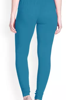  Lyra Tarkish Blue Free Size Churidar Leggings