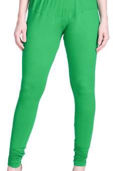  Lyra Pear Green Free Size Churidar Leggings