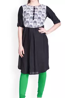  Lyra Pear Green Free Size Churidar Leggings