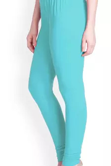  Lyra Mint Green Free Size Churidar Leggings