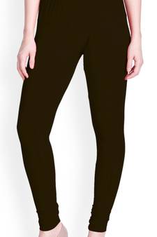  Lyra Coffee Brown Free Size Churidar Leggings