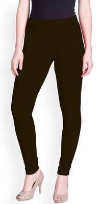  Lyra Coffee Brown Free Size Churidar Leggings 1