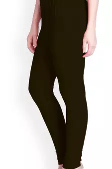  Lyra Coffee Brown Free Size Churidar Leggings