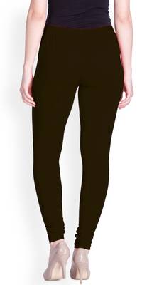  Lyra Coffee Brown Free Size Churidar Leggings 4