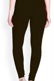  Lyra Coffee Brown Free Size Churidar Leggings