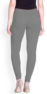  Lyra Cloud Grey Free Size Churidar Leggings 4
