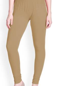  Lyra Caramel Brown Free Size Churidar Leggings