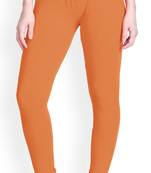  Lyra Fire Orange Free Size Churidar Leggings