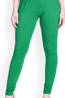  Lyra Crocodile Green Free Size Churidar Leggings