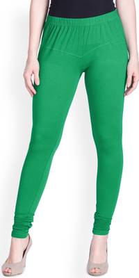  Lyra Crocodile Green Free Size Churidar Leggings 1