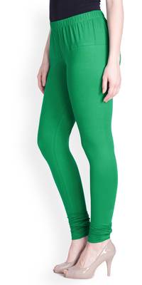 Lyra Crocodile Green Free Size Churidar Leggings 3