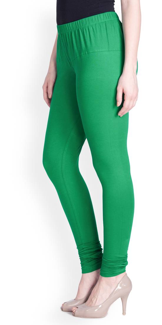 Lyra Crocodile Green Free Size Churidar Leggings
