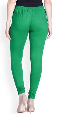  Lyra Crocodile Green Free Size Churidar Leggings 4