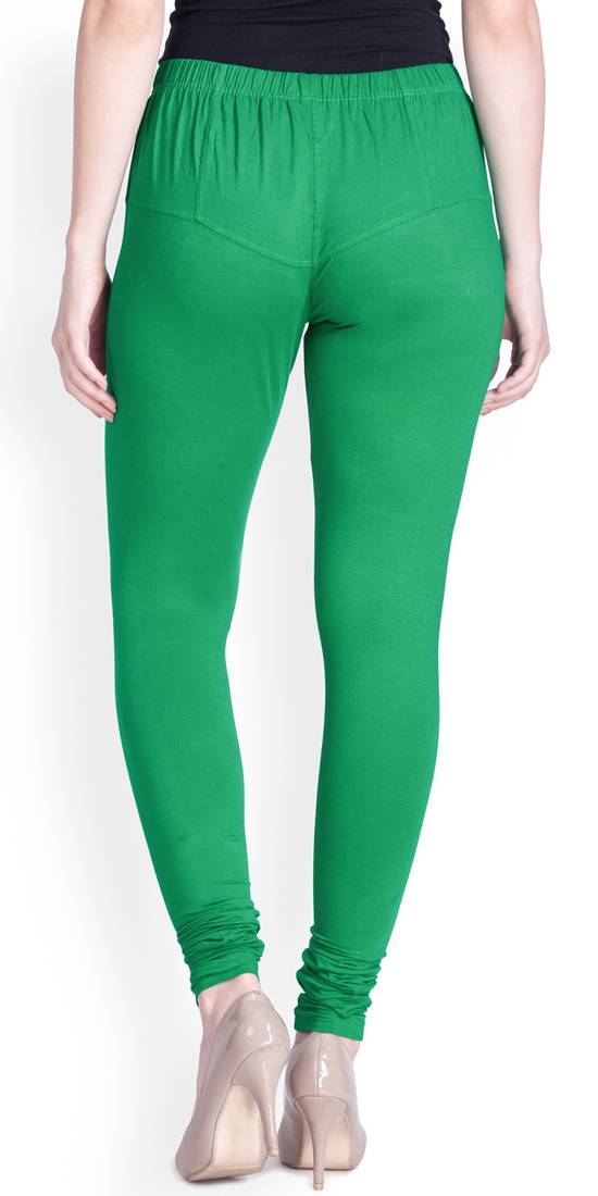  Lyra Crocodile Green Free Size Churidar Leggings