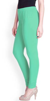  Lyra Emerald Green Free Size Churidar Leggings 3