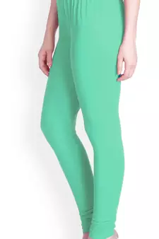  Lyra Emerald Green Free Size Churidar Leggings