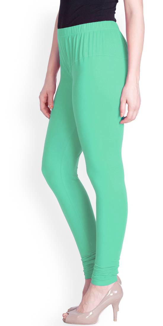  Lyra Emerald Green Free Size Churidar Leggings