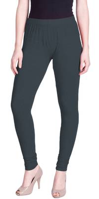  Lyra Stone Grey Free Size Churidar Leggings 1